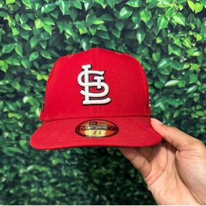 St. Louis Cardinals New Era Authentic 59FIFTY Red Fitted Hat